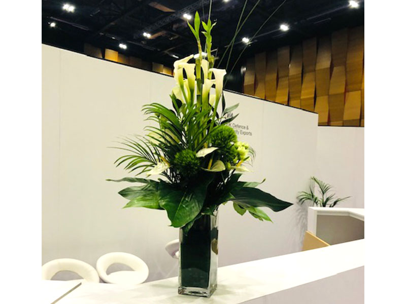 Large Reception Vase of white Flowers
